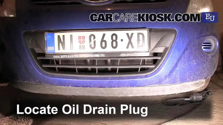 2009 Hyundai i20 Classic 1.2L 4 Cyl. Oil Change Oil and Oil Filter